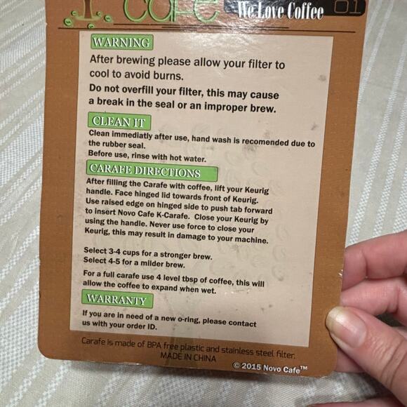 Novo Cafe Keurig Reusable Filter 2-Pack Stainless Steel Lot of 3 - Picture 2 of 2